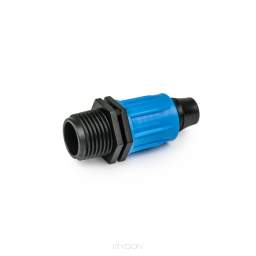 Łącznik QJ do rur kroplujących PE 16mm, gwint zewnętrzny 1/2
