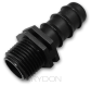 Łącznik GZ 1/2", wtyk na wąż 16mm